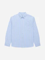 3Sixteen Big Oxford Stripe Shirt Front Look