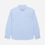 3Sixteen Big Oxford Stripe Shirt Front Look