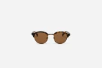 3Sixteen Brow Line SP-03 Brown Lens Tortoise Glasses Front Side