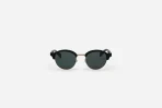 3Sixteen Brow Line SP-03 Green Lens Black Glasses Front Look