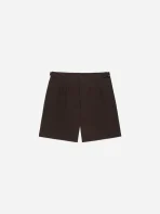 3Sixteen Brown Poplin Safari Shorts Front Look