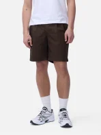 3Sixteen Brown Poplin Safari Shorts Wearing View