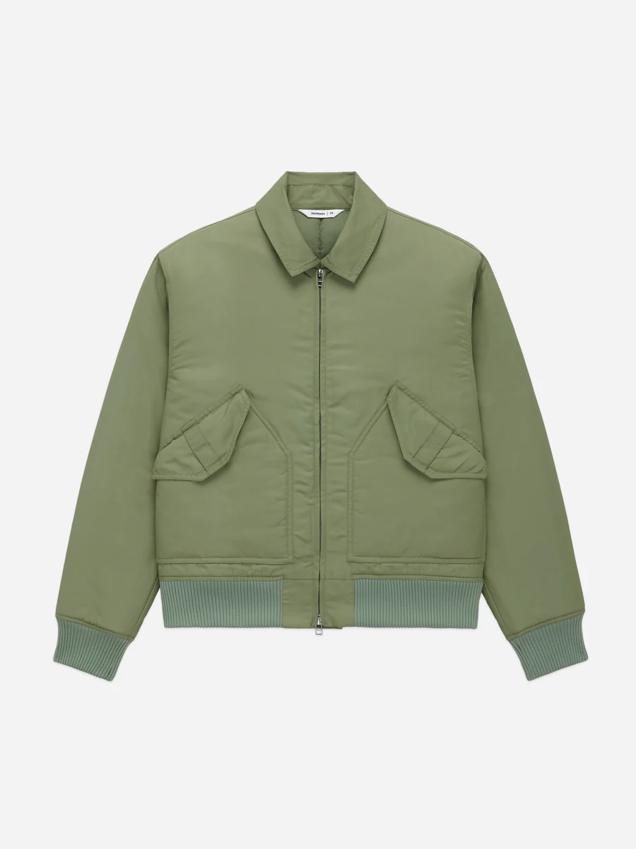 3Sixteen CWU Flight Jacket Sage Front Look