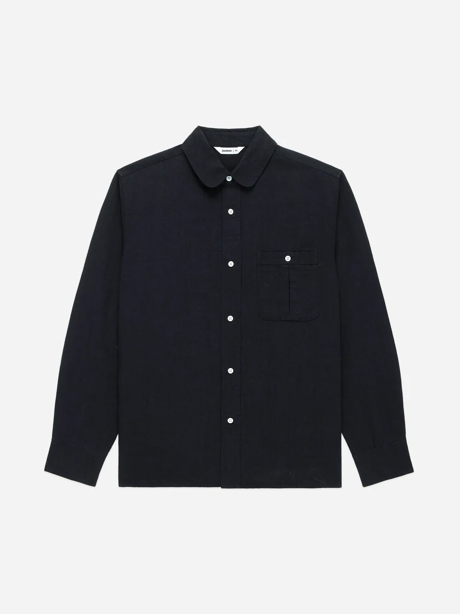 3Sixteen Club Collar Shirt 3Sixteen Club Collar Shirt Front Look