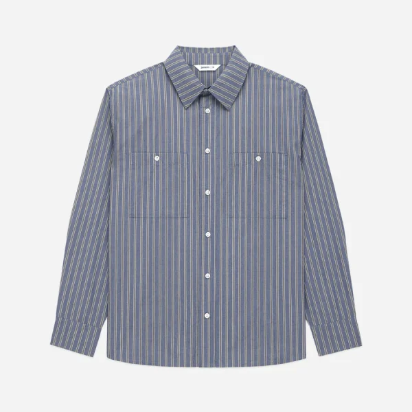 3Sixteen Commuter Stripe Shirt Front Side