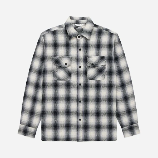 3Sixteen Crosscut Flannel Shirt Front Side