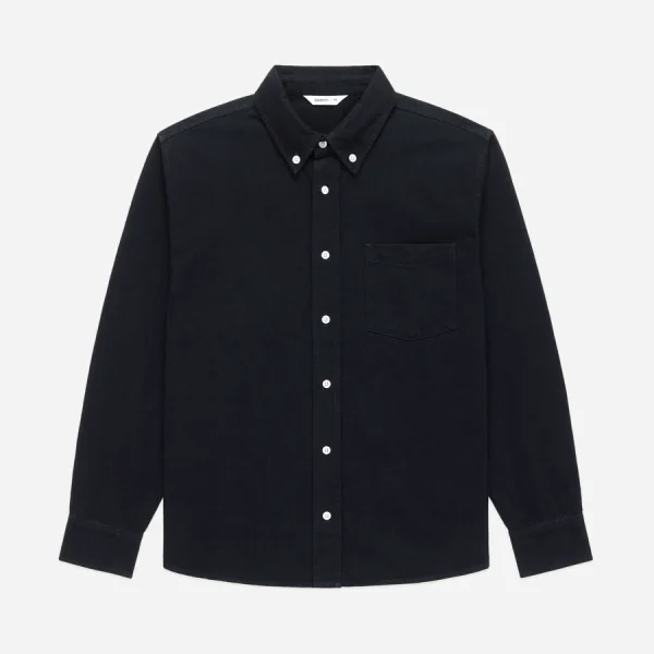 3Sixteen Denim Button Down Shirt Front Look