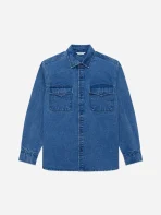 3Sixteen Denim Overshirt Front Side
