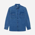 3Sixteen Denim Overshirt Front Side