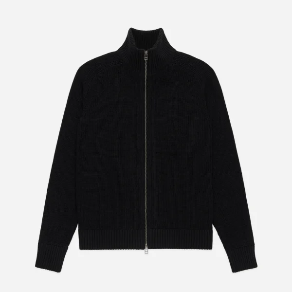 3Sixteen Driver Knit Zipper Sweater Front Look