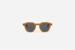 3Sixteen Geometric SP-05 Amber Glasses front view handcrafted Italian acetate frame