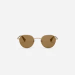3Sixteen Gold Panto SP-04 Glasses Front Side