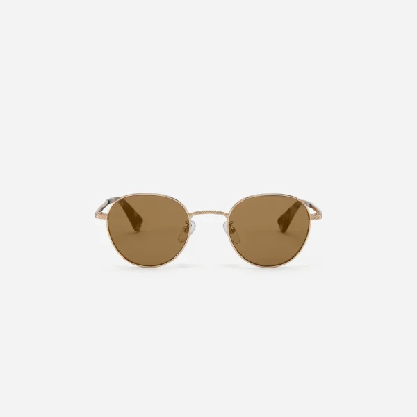 3Sixteen Gold Panto SP-04 Glasses Front Side