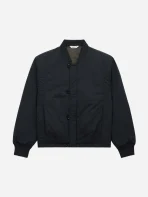 3Sixteen Loop Bomber Jacket Black Front Look