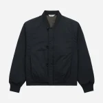 3Sixteen Loop Bomber Jacket Black Front Look