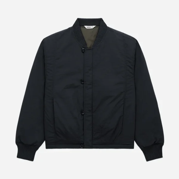 3Sixteen Loop Bomber Jacket Black Front Look