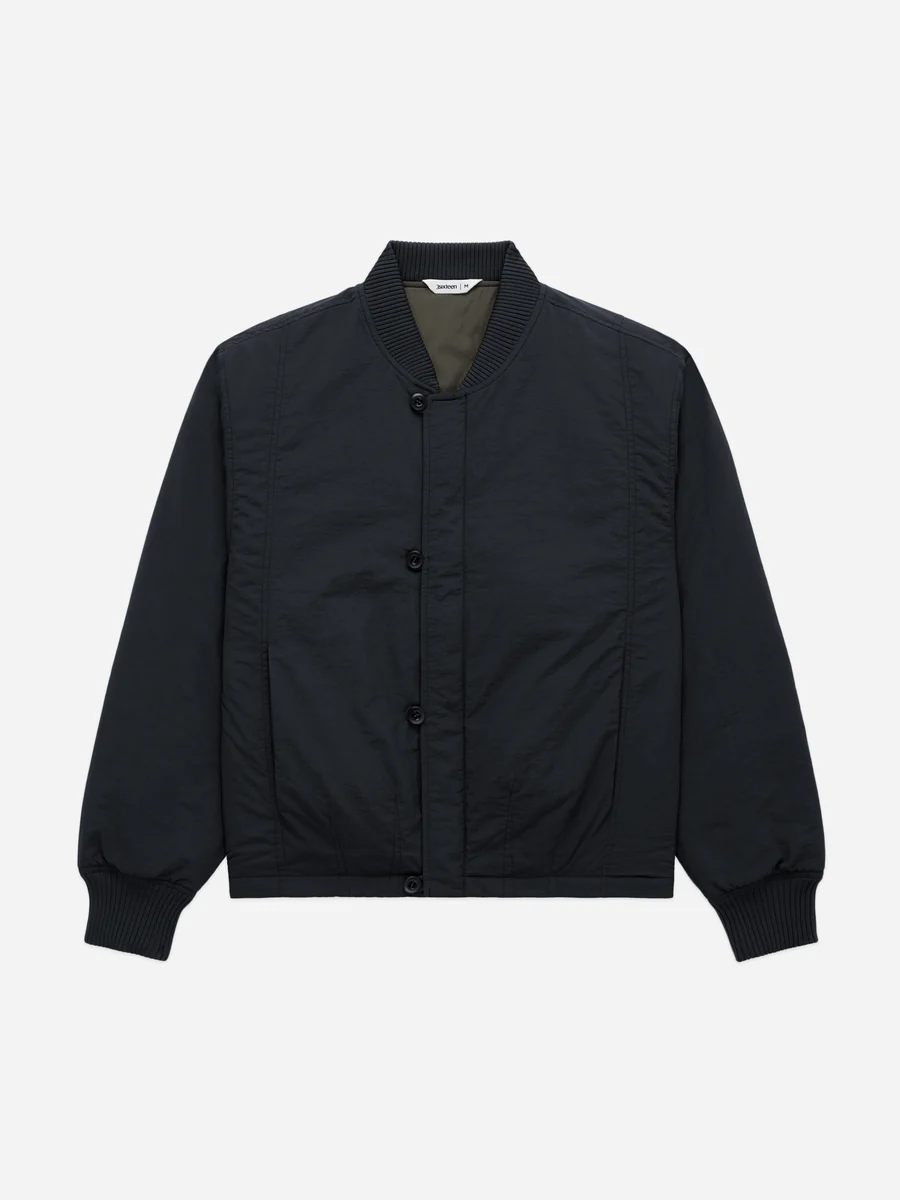 3Sixteen Loop Bomber Jacket Black Front Look