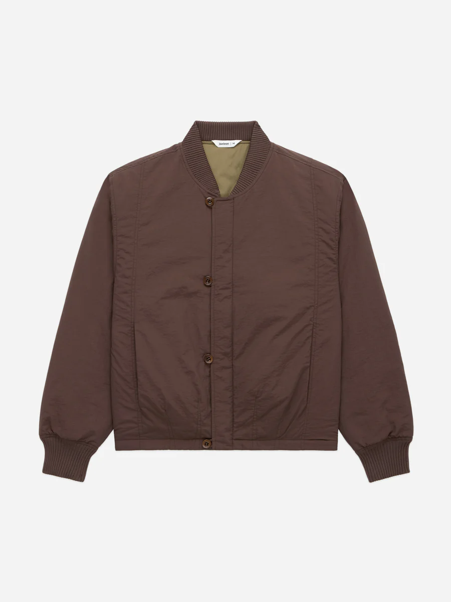 3Sixteen Loop Bomber Jacket Brown Front Side