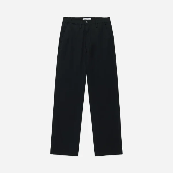 3Sixteen Officer Chino Black Twill Pants Front Side
