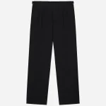 3Sixteen Safari Black Poplin Pant Front Look