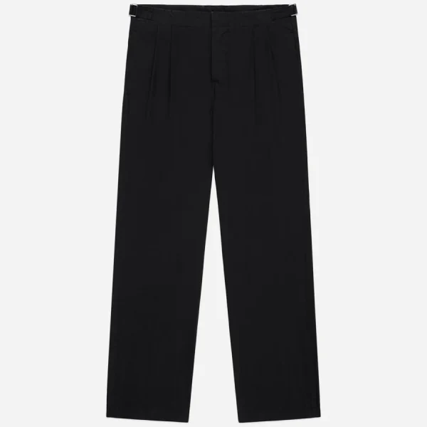3Sixteen Safari Black Poplin Pant Front Look