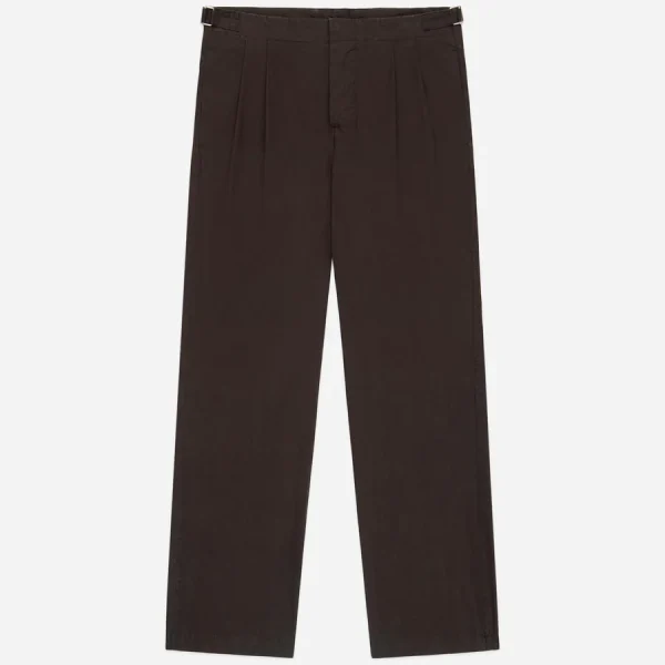 3Sixteen Safari Brown Poplin Pant Front Side