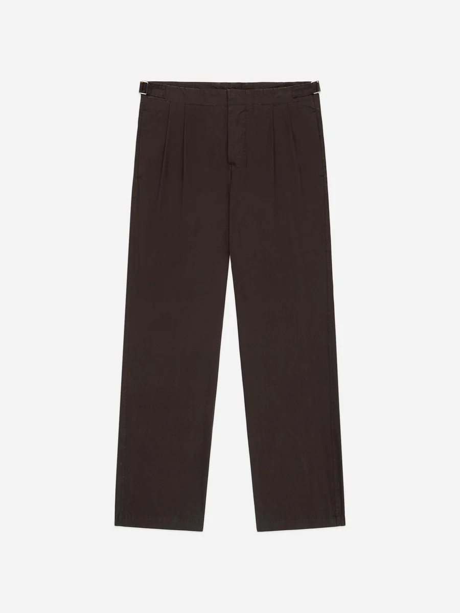 3Sixteen Safari Brown Poplin Pant Front Side