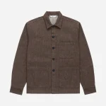 3Sixteen Shop Brown Denim Jacket Front Look