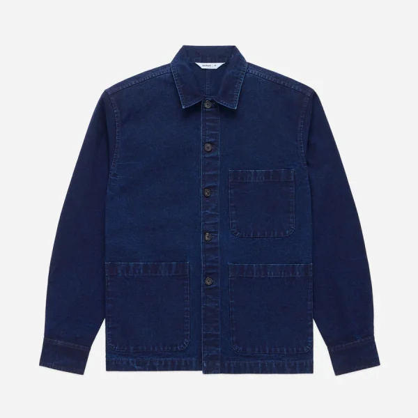 3Sixteen Shop Jacket Indigo Front Side