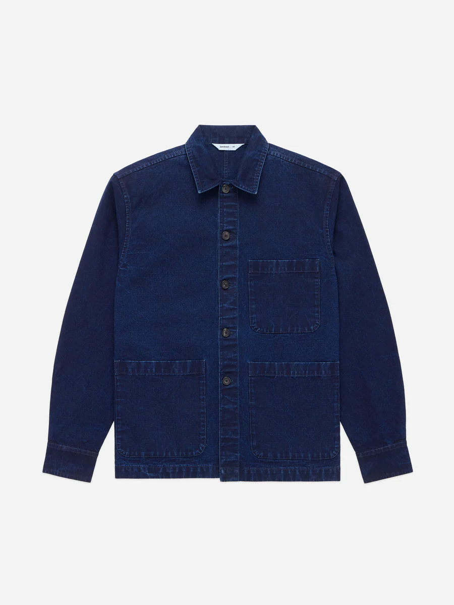 3Sixteen Shop Jacket Indigo Front Side