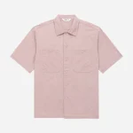 3Sixteen Short Sleeve Workshirt Dusty Pink Front Side