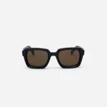3Sixteen Square SP-02 Black Glasses Front Look