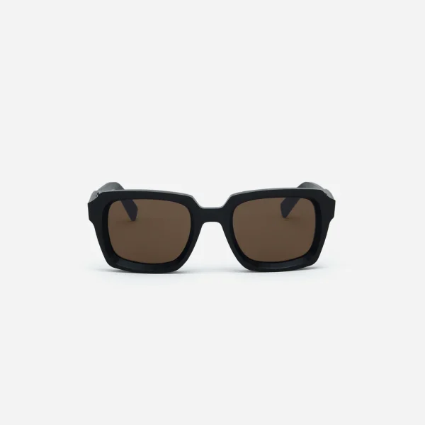 3Sixteen Square SP-02 Black Glasses Front Look