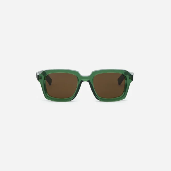 3Sixteen Square SP-02 Glasses Emerald Front Look