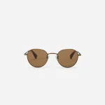 3Sixteen Steel Panto SP-04 Antique Gold Glasses Front Look
