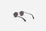 3Sixteen Steel Panto SP-04 Grey Lens Silver Glasses Back Side