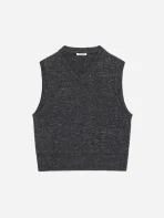 3Sixteen Sweater Vest Dark Grey Front Look