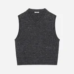 3Sixteen Sweater Vest Dark Grey Front Look