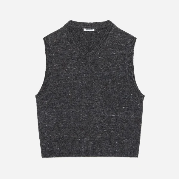 3Sixteen Sweater Vest Dark Grey Front Look