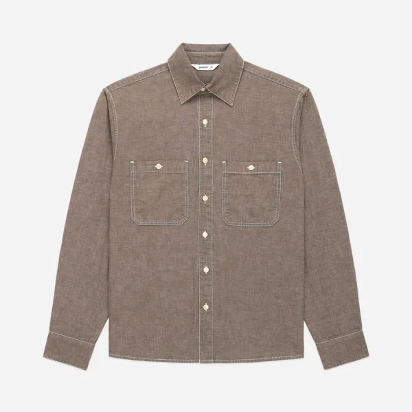 3Sixteen Utility Double Pocket Shirt Front Look