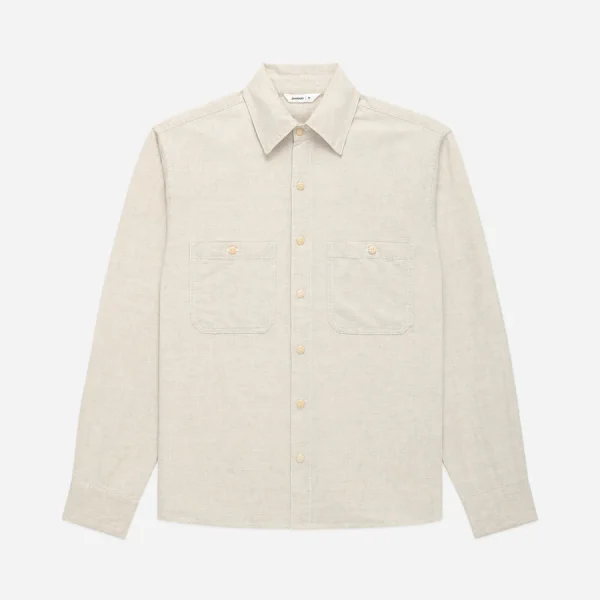 3Sixteen Utility Ecru Shirt Front Look