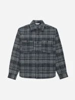 3Sixteen Utility Flannel Television Static Shirt Front Side
