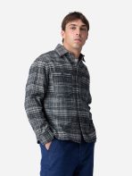 3Sixteen Utility Flannel Television Static Shirt Wearing View