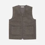 3Sixteen Zip Vest Tobacco Front Look