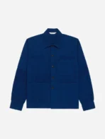 3sixteen Button Down Patch Work Shop Jacket Front Look