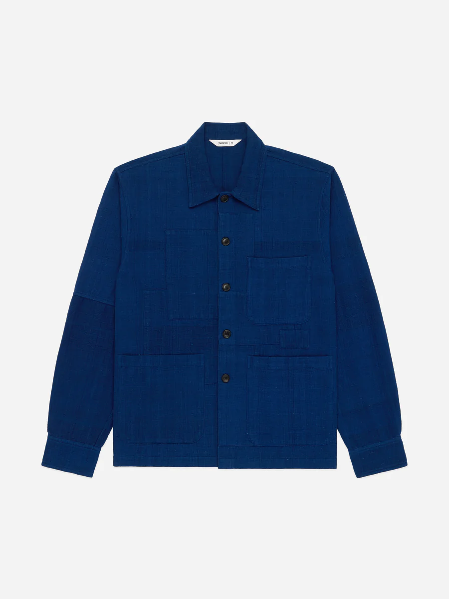 3sixteen Button Down Patch Work Shop Jacket Front Look