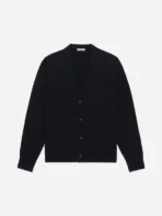 3sixteen Classic Cardigan Black Front Look