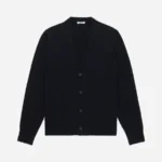 3sixteen Classic Cardigan Black Front Look