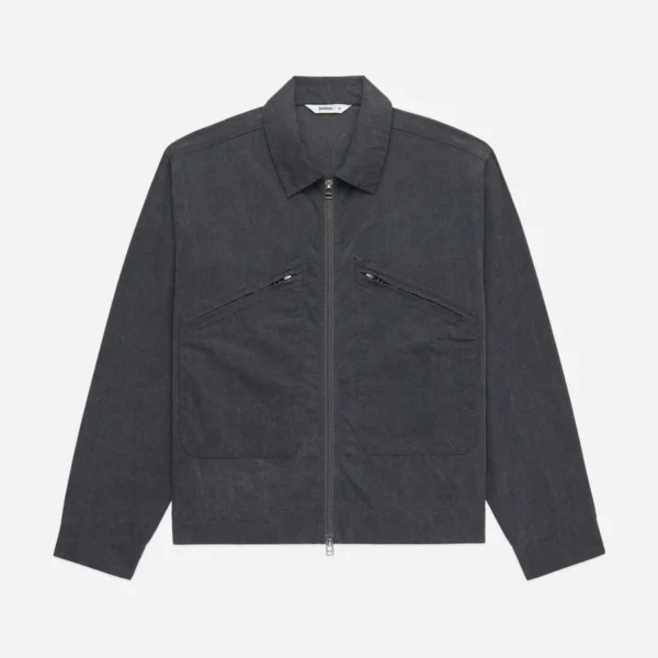 3sixteen Cycling Jacket Graphite Front Look