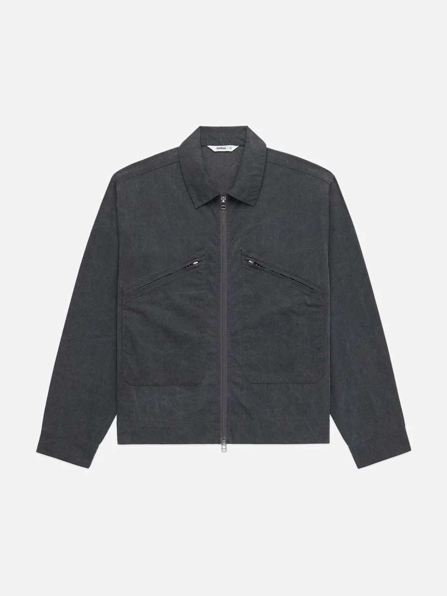 3sixteen Cycling Jacket Graphite Front Look